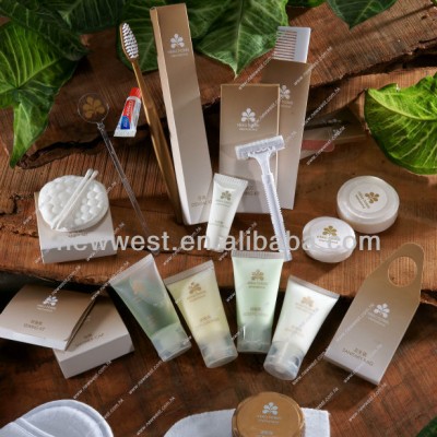 Five Star Hotel Amenity Set shampoo/bath gel/slippers/shower cap