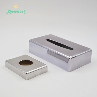 refilled hotel resort chrome hygienic ABS plastic tissue box