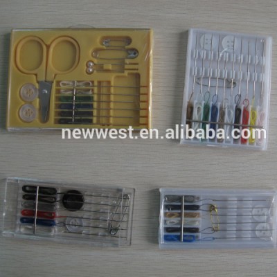 Hotel Needlework Pre-threaded Sewing Kit in plastic box